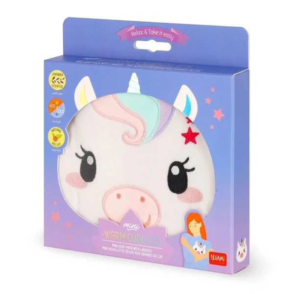 LEGAMI WARM CUDDLES PILLOW HEAT PACK UNICORN