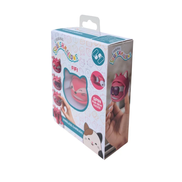 SQUISHMALLOWS FACE-CHANGE ΑΣΥΡΜΑΤΑ ΠΑΙΔΙΚΑ ΑΚΟΥΣΤΙΚΑ TWS EARBUDS - FIFI THE FOX