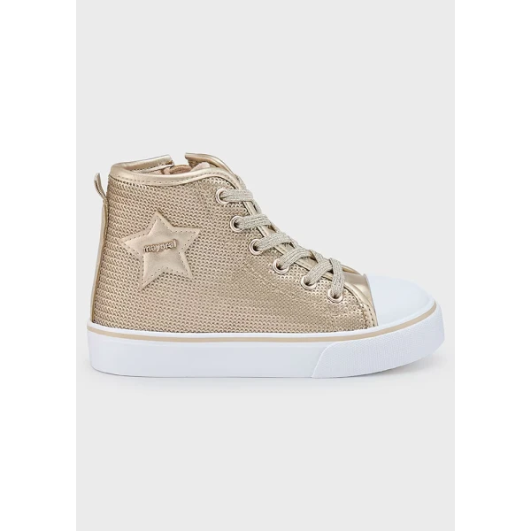 MAYORAL SPORT BOOTS SEQUINS GOLD