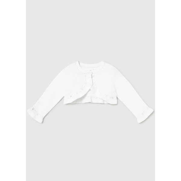 MAYORAL CARDIGAN KNITTED BASIC WHITE 