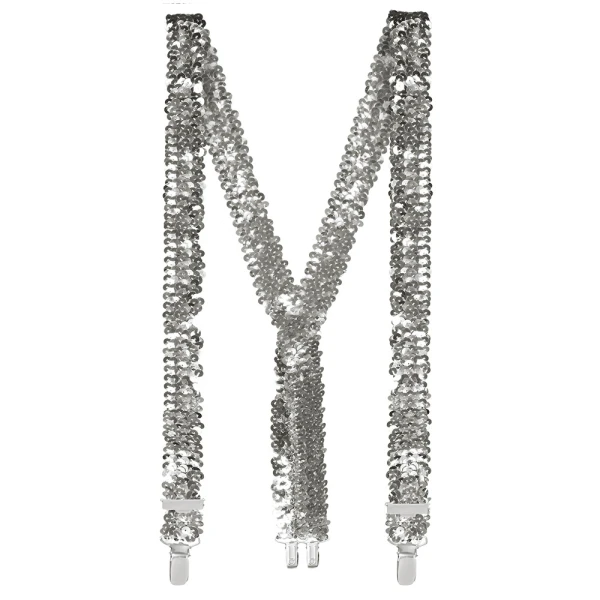 CARNIVAL SILVER SET (GLASSES-BOW TIE-SUSPANDERS)