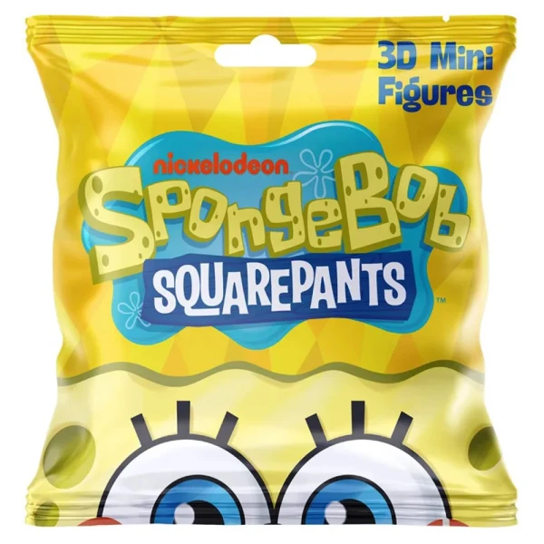 SPONGE BOB 3D MINI SURPRISE FIGURES IN FOIL BAG