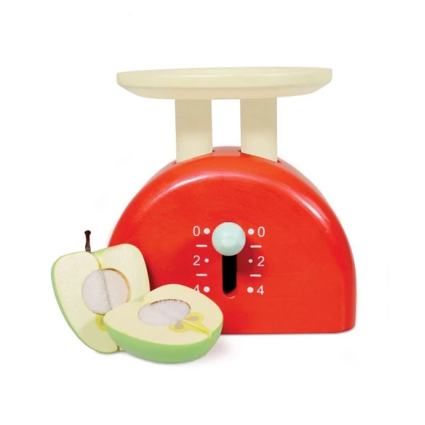 LE TOY VAN WOODEN WEIGHING SCALES