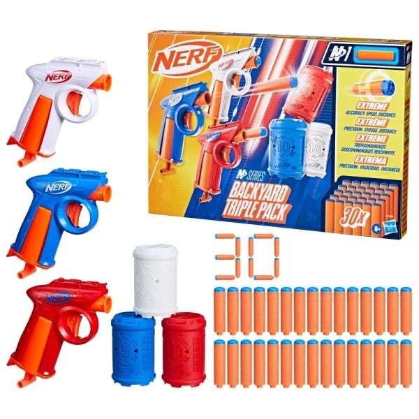 NERF N\' SERIES FLEX BACKYARD 3-PACK BLASTERS