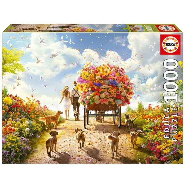 EDUCA PUZZLE 1000 pcs CARRYING FLOWERS