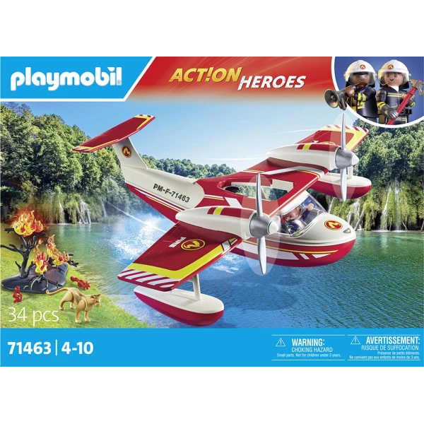 PLAYMOBIL CITY ACTION FIREFIGHTING SEA PLANE WITH EXTINGUISHING FUNCTION