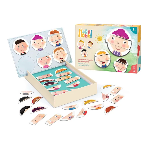 HAPPIHOBBI MAGNET FEELINGS 42 EDUCATIONAL PAPER MAGNETS FOR AGES 3+