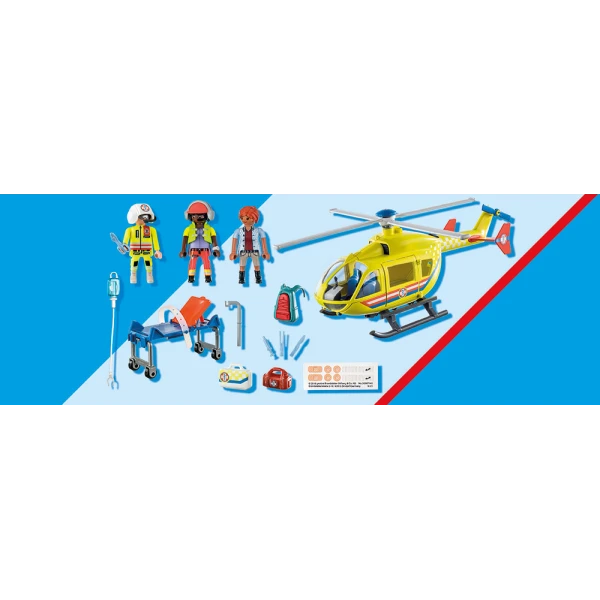 PLAYMOBIL CITY LIFE MEDICAL HELICOPTER