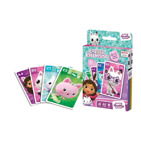 CARDS BOARD GAME SHUFFLE FUN - GABBY\'S DOLLHOUSE