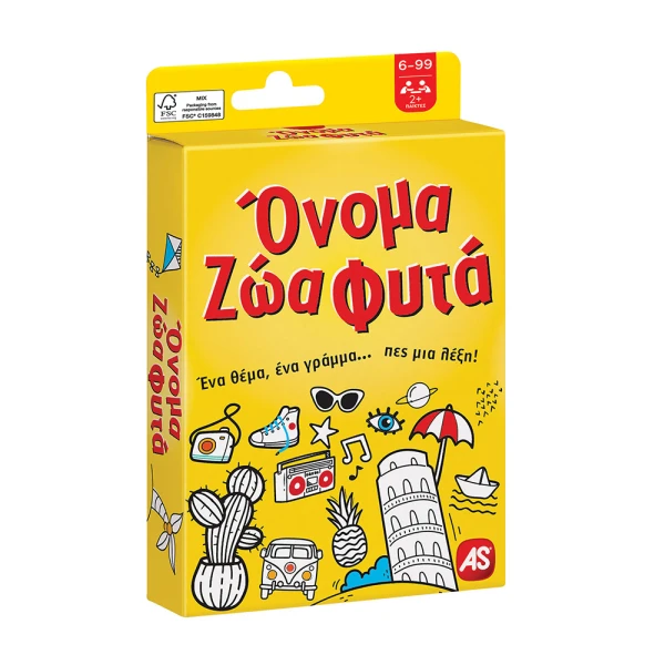 AS GAMES ΠΑΙΧΝΙΔΙ ΜΕ ΚΑΡΤΕΣ ΟΝΟΜΑ ΖΩΑ ΦΥΤΑ ΓΙΑ ΗΛΙΚΙΕΣ 6+ ΧΡΟΝΩΝ ΚΑΙ 2+ ΠΑΙΚΤΕΣ