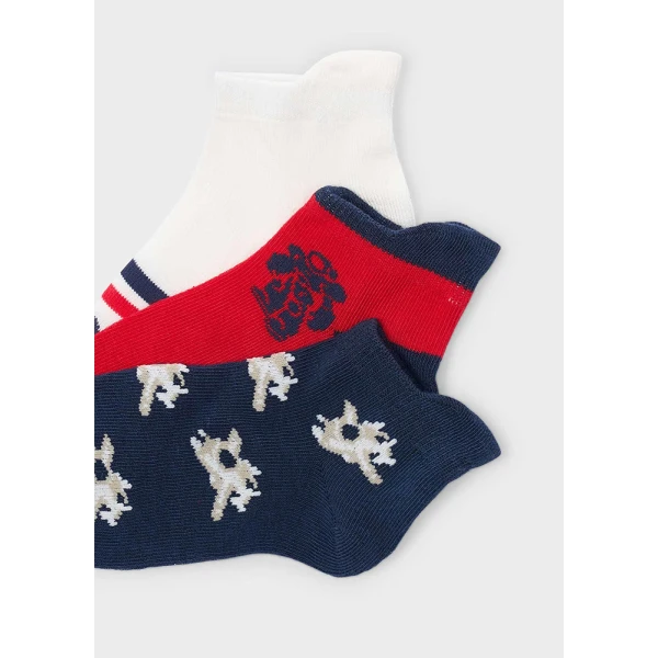 MAYORAL SET 3 SOCKS RED 