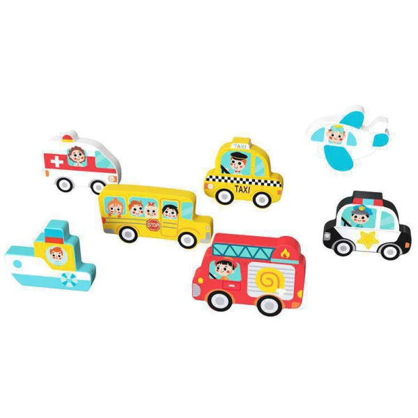 TOOYKY TOY ΞΥΛΙΝΟ ΠΑΖΛ ΣΦΗΝΩΜΑΤΑ ΟΧΗΜΑΤΑ