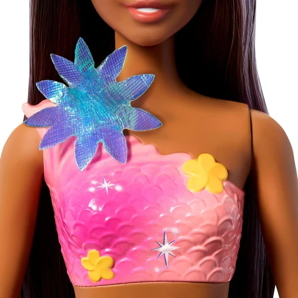 BARBIE BLOOMING FLOWER MAGIC MERMAID DOLL - BRUNETTE