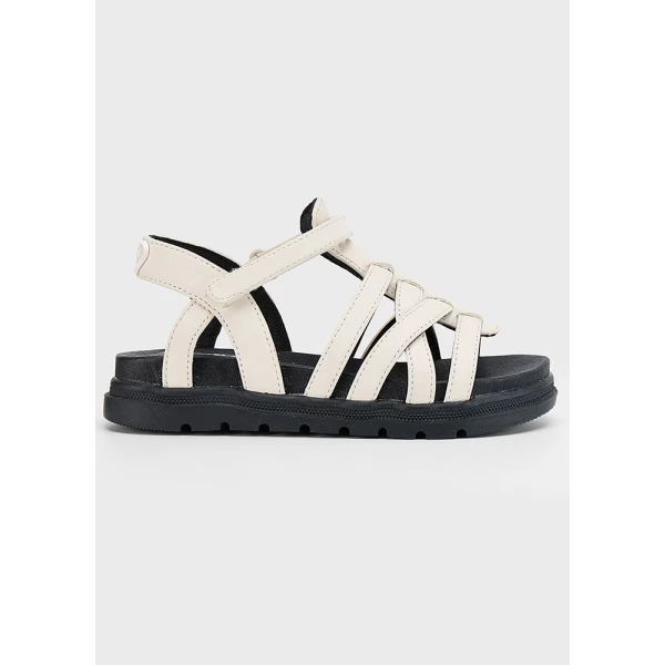 MAYORAL SANDALS ECRU-BLACK