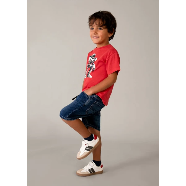 MAYORAL ΒΕΡΜΟΥΔΑ SOFT DENIM JOGGER ΤΖΗΝ ΣΚΟΥΡΟ