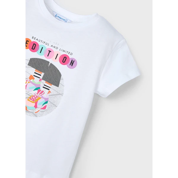 MAYORAL BLOUSE SHORT SLEEVES WHITE 