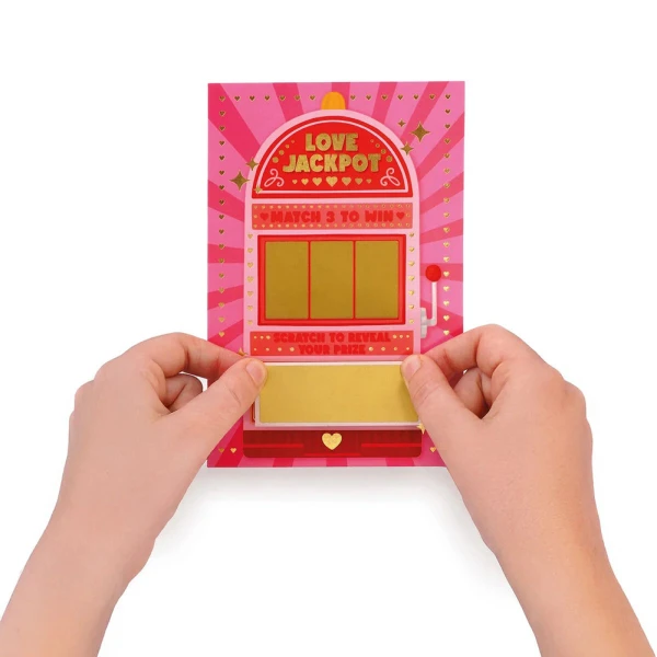 LEGAMI GREETING CARD LARGE SCRATCH OFF LOVE JACKPOT