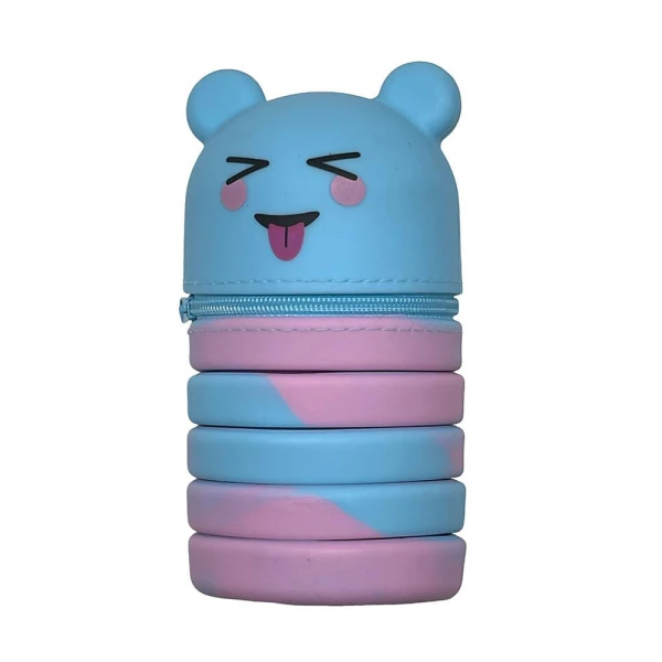 MUST TEAM FOLDABLE SILICONE PENCIL CASE 20X5X6 cm ANIMALS - 6 DESIGNS