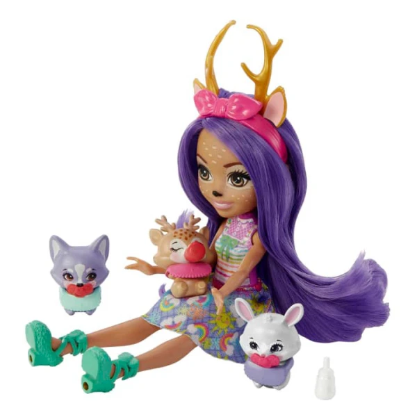 ENCHANTIMALS BABY BFFS ΚΟΥΚΛΑ ΚΑΙ ΖΩΑΚΙΑ ΦΙΛΑΡΑΚΙΑ ΕΚΠΛΗΞΗ - DANESSA DEER & SPRINT