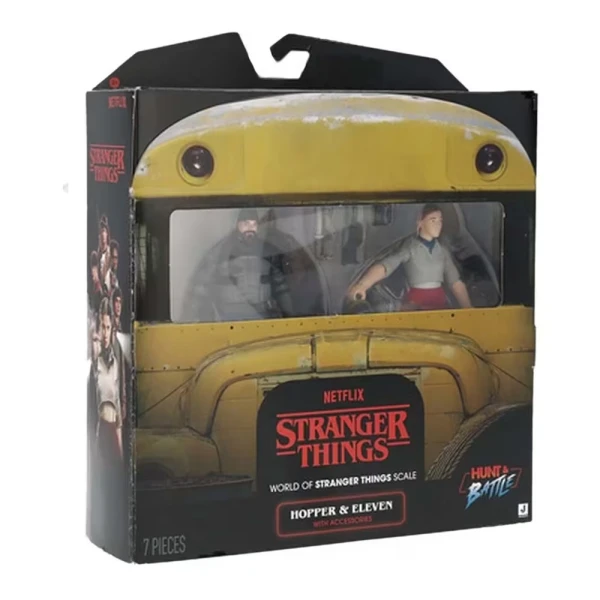 STRANGER THINGS ΣΕΤ 2ΤΜΧ. ΑΡΘΡΩΤΕΣ ΦΙΓΟΥΡΕΣ 10 εκ. ΜΕ ΑΞΕΣΟΥΑΡ - HOPPER & ELEVEN