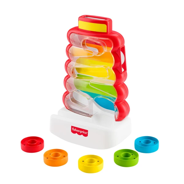 FISHER PRICE ΚΛΑΣΙΚΗ ΠΥΡΑΜΙΔΑ ΠΑΙΧΝΙΔΙ ΜΕ ΚΡΙΚΟΥΣ