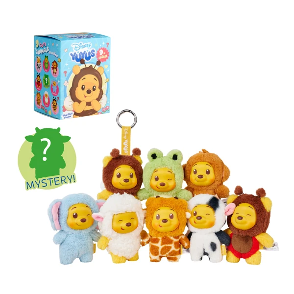 DISNEY YUYUS PLUSH KEYCHAIN SURPRISE WINNIE THE POOH