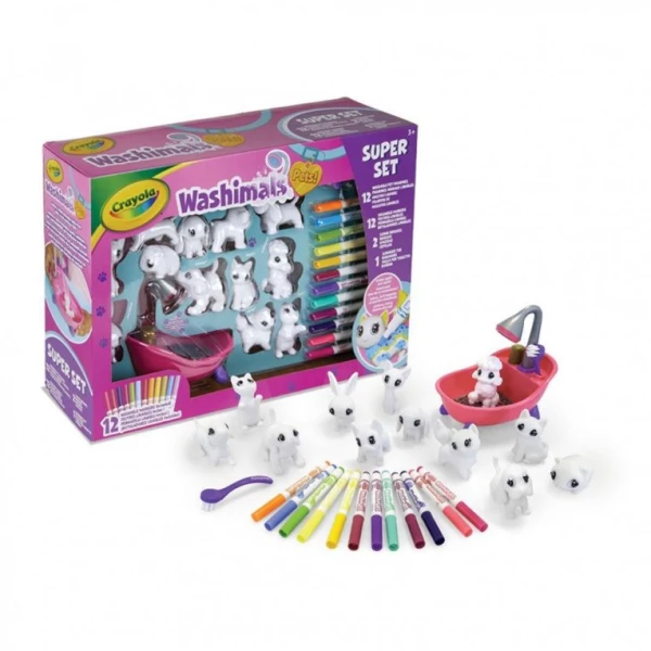 CRAYOLA WASHIMALS SUPER SET