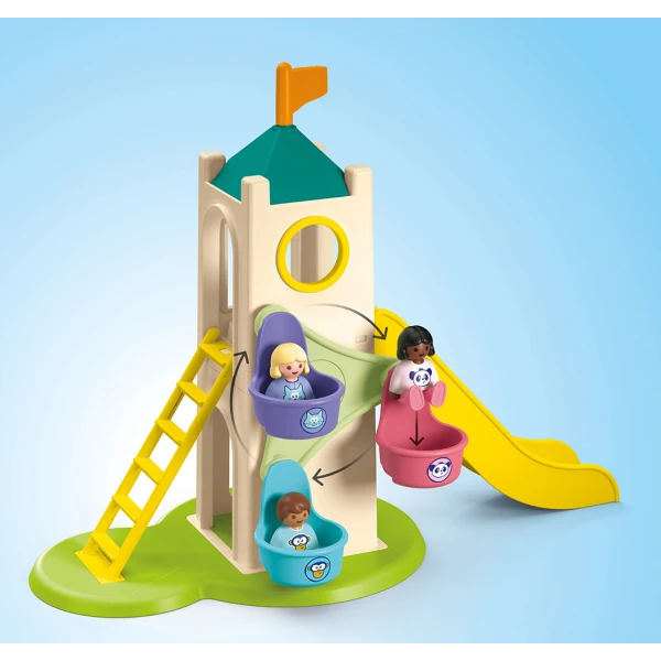 PLAYMOBIL JUNIOR ADVENTURE TOWER WITH ICE CREAM BOOTH