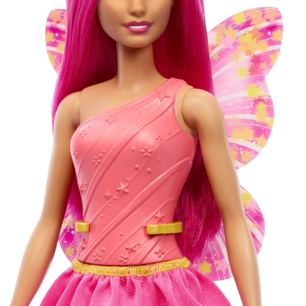 BARBIE ΚΟΥΚΛΑ ΝΕΡΑΪΔΑ ΜΠΑΛΑΡΙΝΑ ΡΟΖ ΦΤΕΡΑ