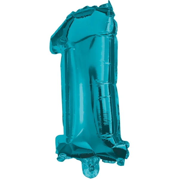 BALLOON BLUE FOIL 32 cm No 1