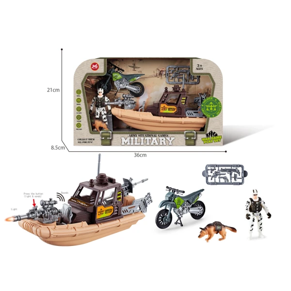 ARMY SET WITH SOUNDS & LIGHTS - 3 DESIGNS