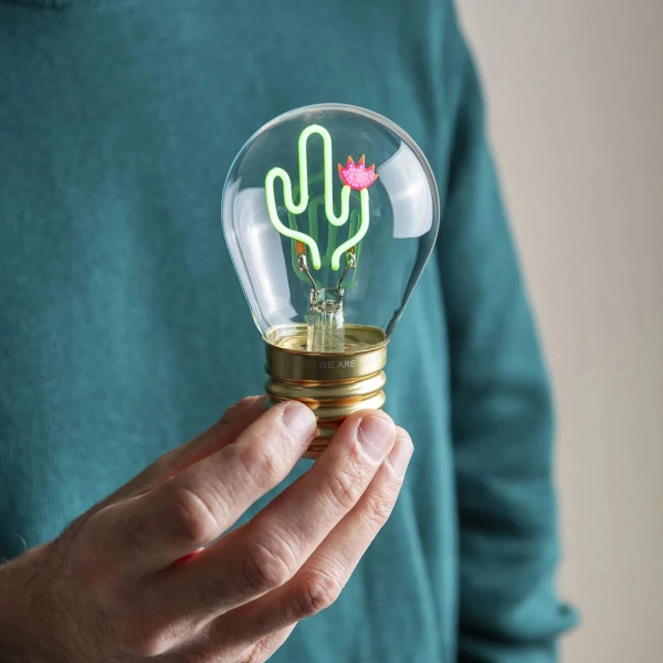 LEGAMI TABLE LIGHTBULB-SHAPED TABLE LAMP BULB FICTION - CACTUS