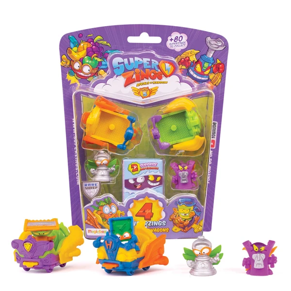 SUPERZINGS SERIES 5 BLISTER 4 FIRUGES WITH ACCESSORIES FOR 3+ YEARS - 12 DESIGNS