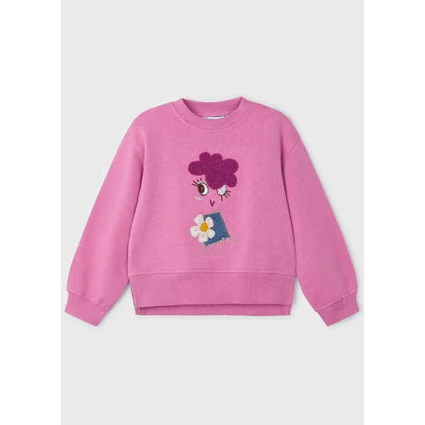 MAYORAL SWEATER EMBROIDERY PINK