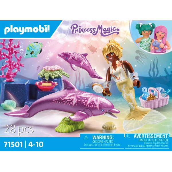 PLAYMOBIL PRINCESS MAGIC MERMAID WITH DOLPHINS