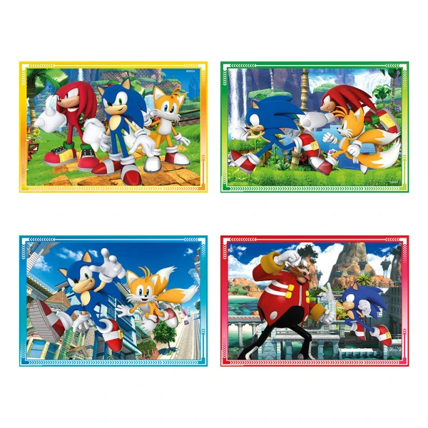 CLEMENTONI ΠΑΙΔΙΚΟ ΠΑΖΛ SUPER COLOR 4 ΣΕ 1 SONIC 12-16-20-24 ΤΜΧ