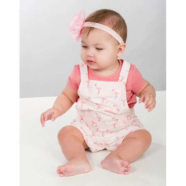 ENERGIERS BABY GIRL DUNGAREES PINK