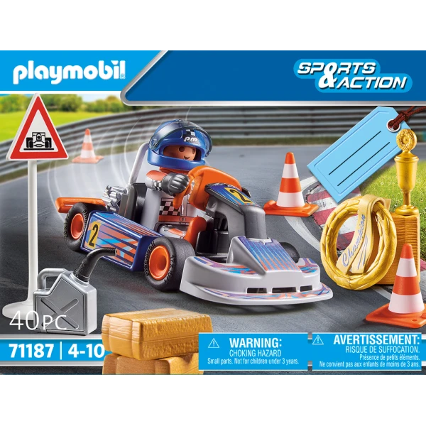 PLAYMOBIL SPORTS & ACTION GIFT SET GO-KART RACER