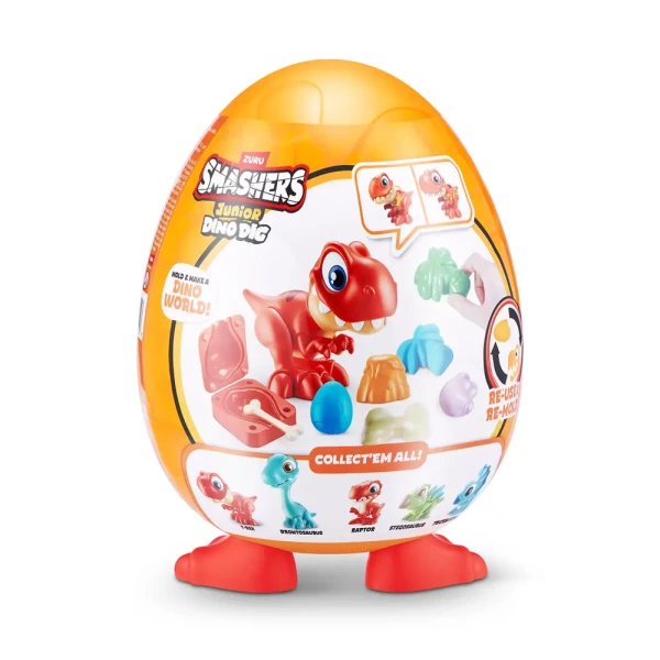 SMASHERS JUNIOR S1 ΜΙΝΙΑΤΟΥΡΑ DINO DIG ΜΕΓΑΛΟ ΑΥΓΟ ΕΚΠΛΗΞΗ