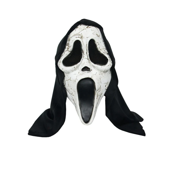 CARNIVAL FACE MASK LATEX SCREAM GHOST FACE