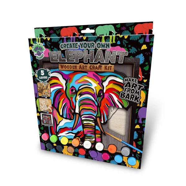 SPLAT PLANET WOODEN ART CRAFT KIT ELEPHANT