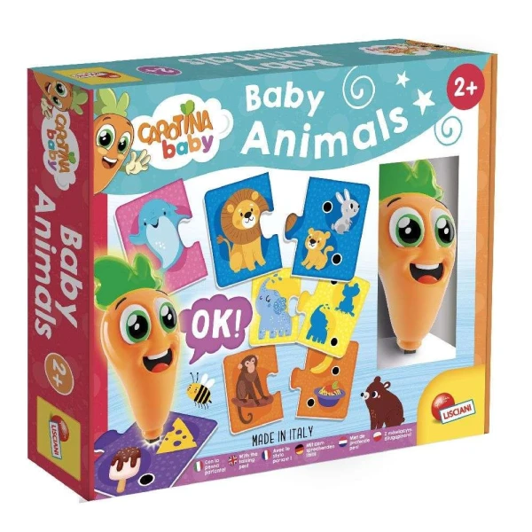 LISCIANI ΕΚΠΑΙΔΕΥΤΙΚΟ ΠΑΙΧΝΙΔΙ CAROTINA BABY ANIMALS ΜΕ ΣΤΥΛΟ CAROTINA