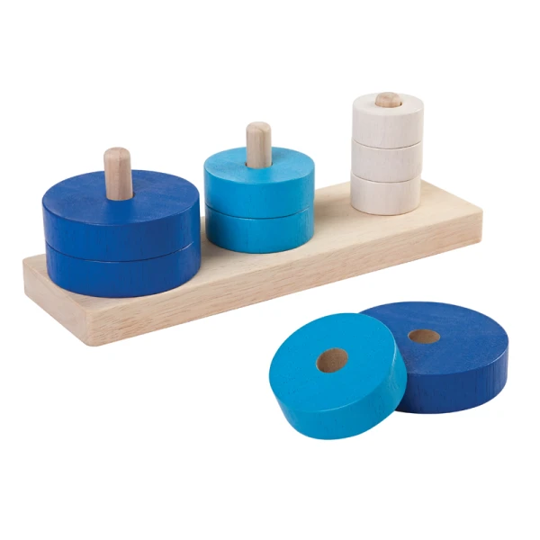PLAN TOYS ΞΥΛΙΝΟ ΤΡΙΟ ΤΑΞΙΝΟΜΗΣΗΣ
