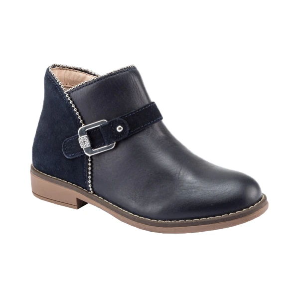 MAYORAL LEATHER BOOTS NAVY BLUE 