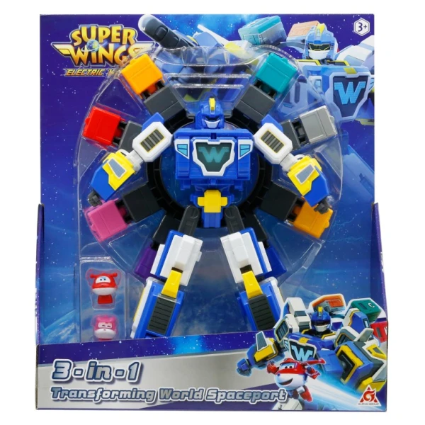 SUPER WINGS ELECTRIC HEROES TRANSFORMING WORLD SPACEPORT