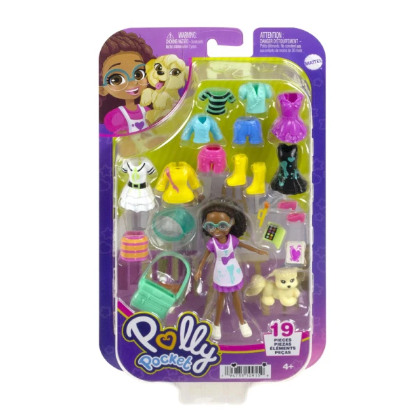 POLLY POCKET - ΝΕΑ ΚΟΥΚΛΑ ΜΕ ΜΟΔΕΣ ΜΕΣΑΙΟ PACK HKV91