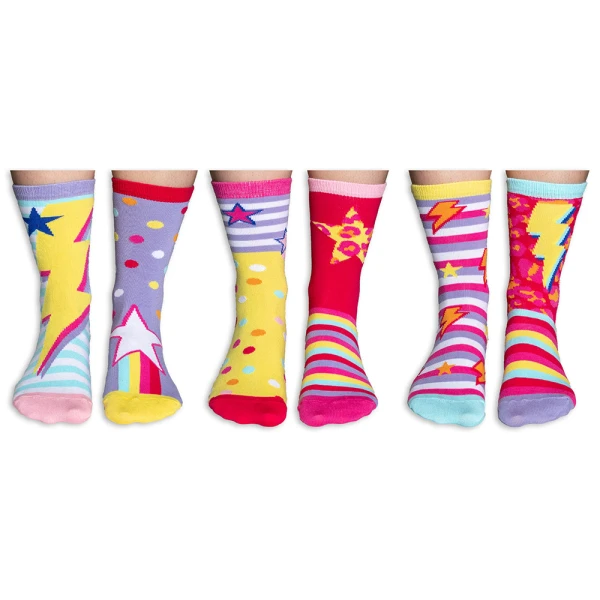 KIDS SOCKS No 30.5-38.5 SET 6 pieces FUNKY DORY