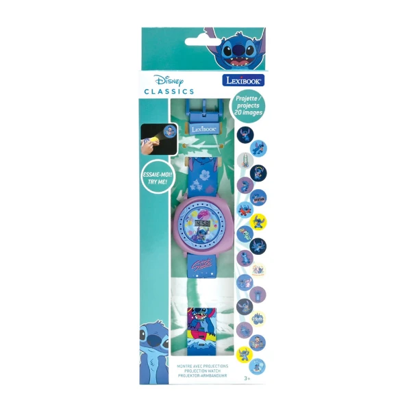 LEXIBOOK DISNEY STITCH ΨΗΦΙΑΚΟ ΡΟΛΟΪ ΠΡΟΤΖΕΚΤΟΡΑΣ ΜΕ 20 ΕΙΚΟΝΕΣ ΓΙΑ ΠΡΟΒΟΛΗ