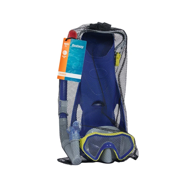 BESTWAY SET MASK WITH SNORKEL & FINS BLUE