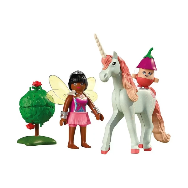 PLAYMOBIL ΜΟΝΟΚΕΡΟΣ ΜΕ ΡΟΖ ΧΑΙΤΗ